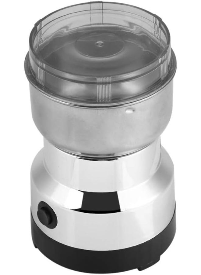 Electric Coffee Grinder: Versatile stainless steel grinder for seeds, spices, herbs, and nuts - includes a transparent lid, 50g - Image 1